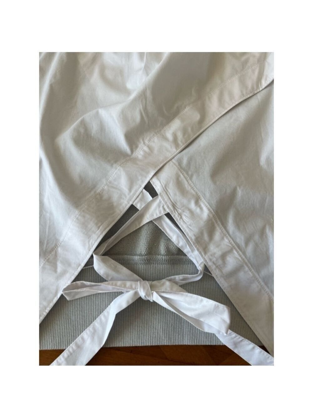 NWT Women's Thakoon Tie Back Sweatshirt L Pale Gray